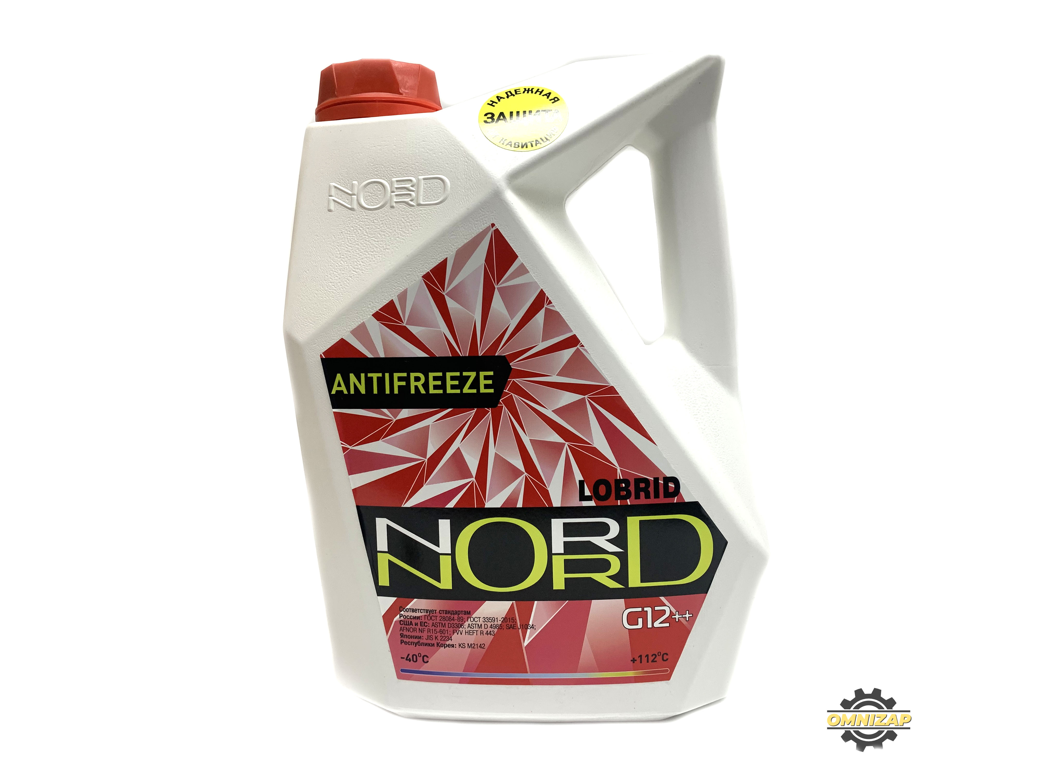 Антифриз NORD High Quality Antifreeze готовый -40C красный 5 кг NR 20249