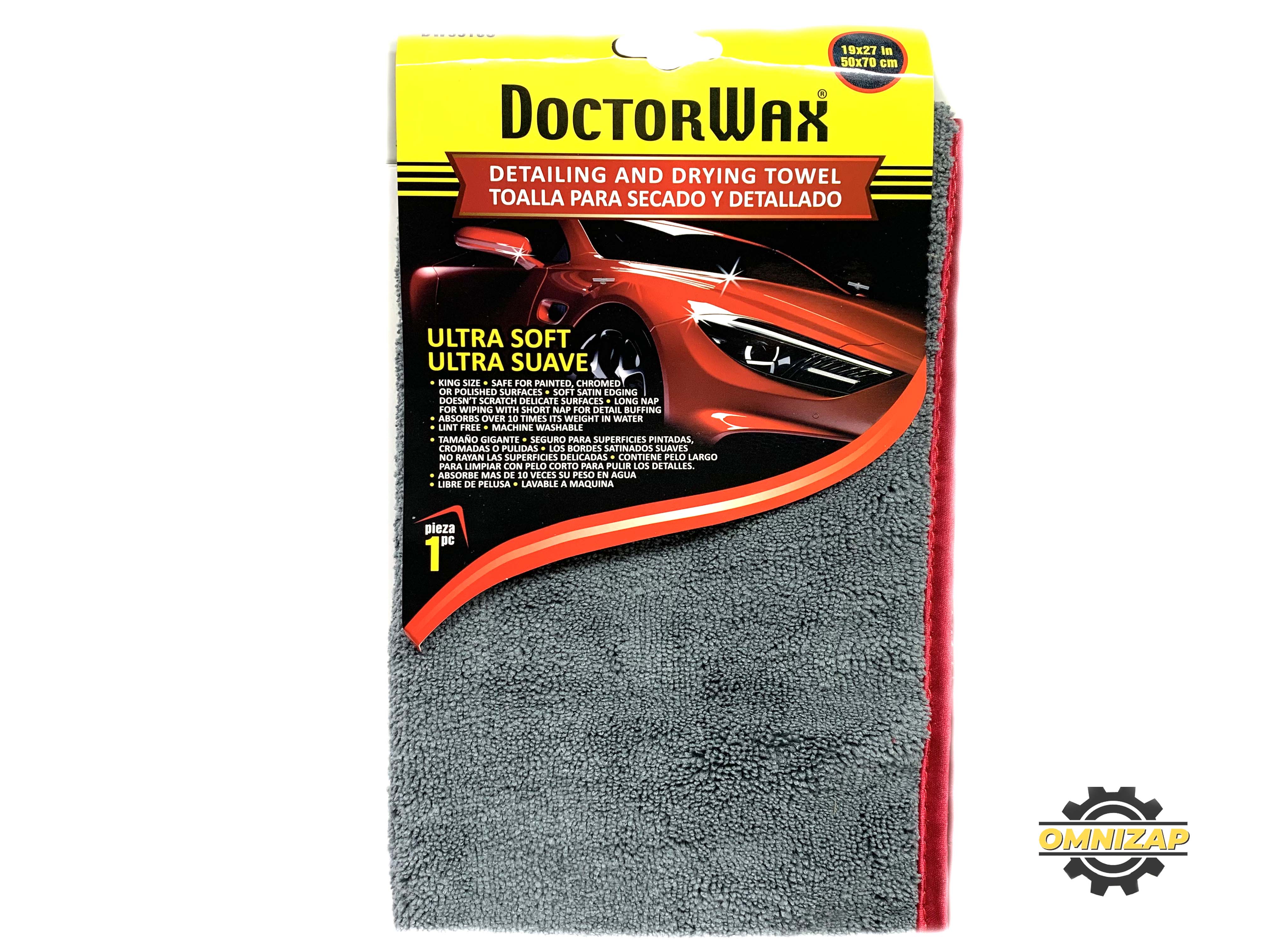 Микрофибра для сушки и финишной обработки 50x70 см Doctor Wax DW9918S